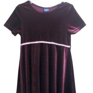 Sun Valley Velour Dress Girl Size 10